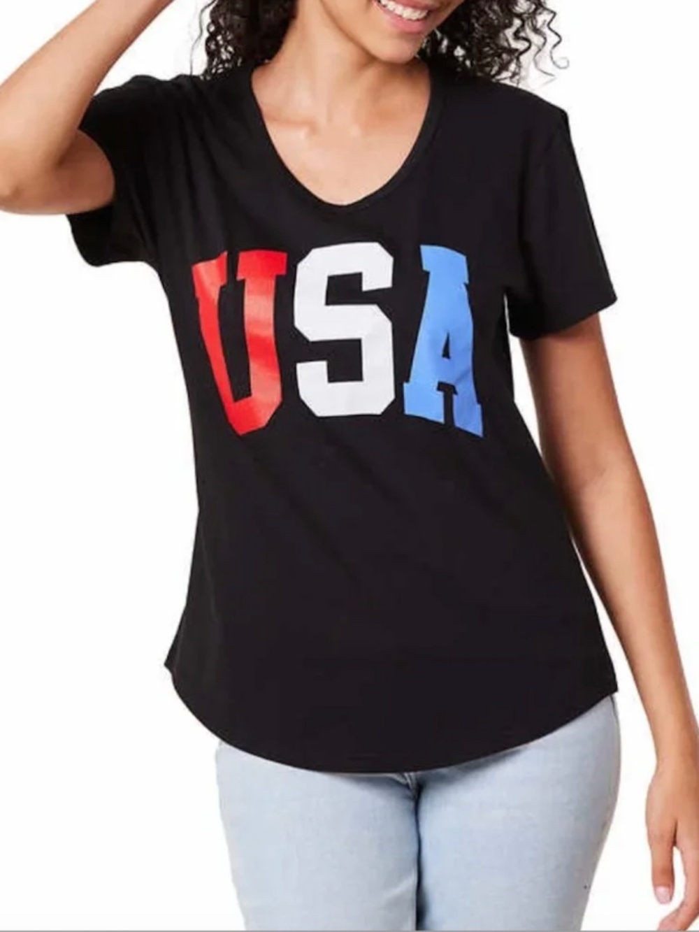 General Standard USA Graphic Print T-shirt Soft Cotton Americana Tee